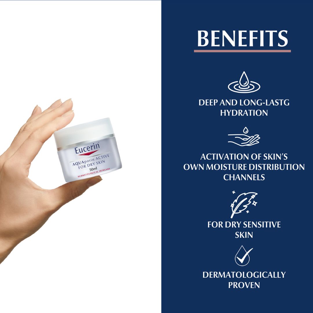 Eucerin AQUAporin Active Rich Face Day Cream 50ML