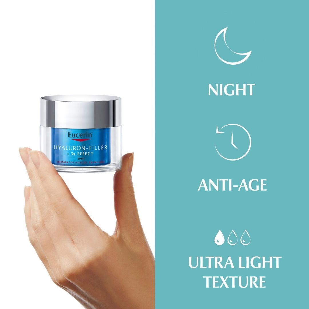 Eucerin Hyaluron - Filler + 3x Effect Moisture Booster Night  50 ML