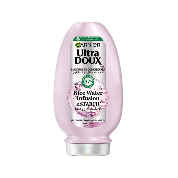 Garnier Ultra Doux Rice Water Infusion & Starch Conditioner, for Long Hair, Smooth and Shine | 200ML