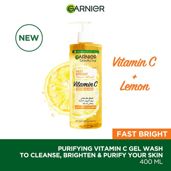 Garnier - Fast Bright Vitamin C Brightening Purifying Face Gel Wash