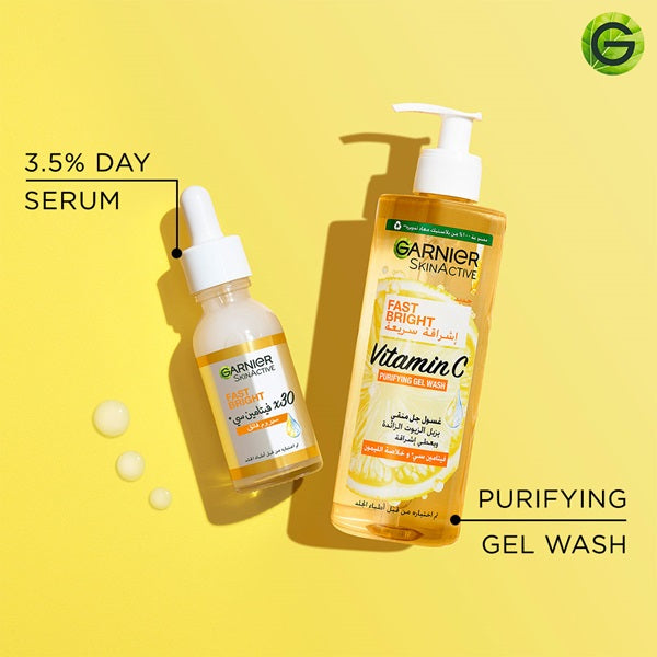 Garnier - Fast Bright Vitamin C Brightening Purifying Face Gel Wash