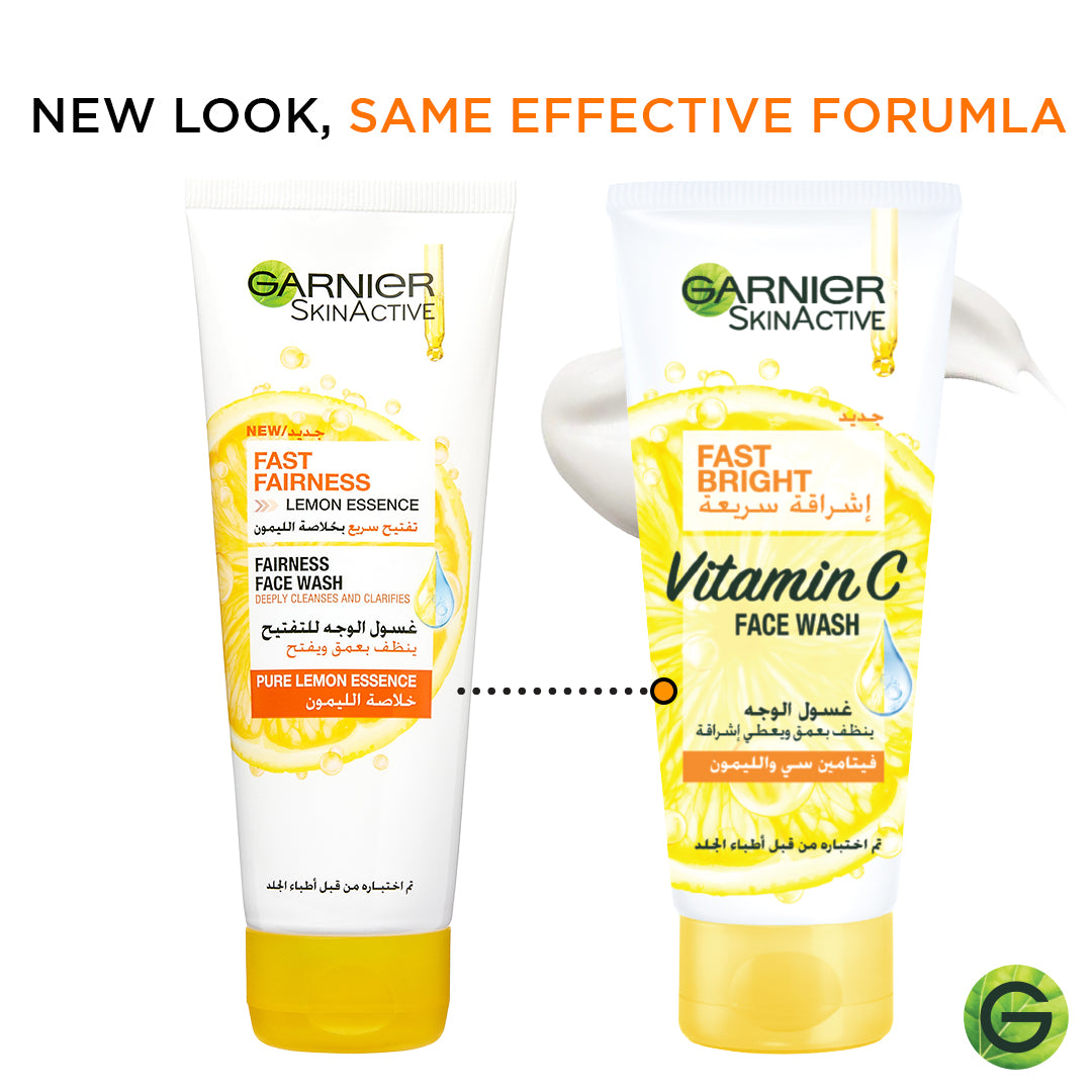 Garnier - Skin Active Fast Bright Face Wash 100 ml