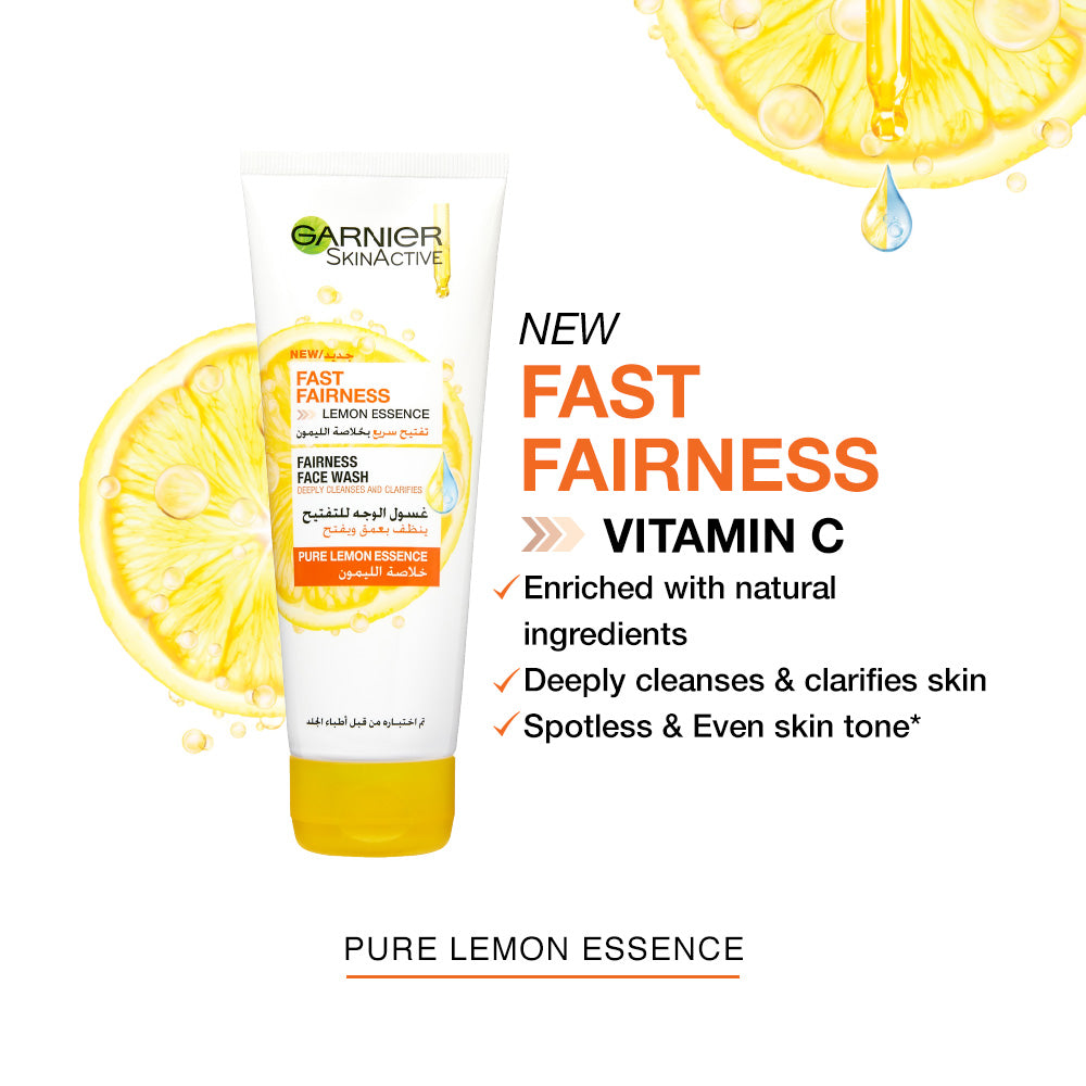Garnier - Skin Active Fast Bright Face Wash 100 ml