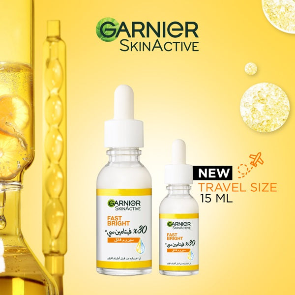 Garnier Fast Bright Vitamin C + Niacinamide 30x Brightening Booster Serum