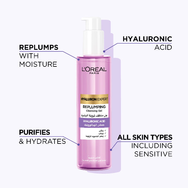 Hyaluron Expert Replumping Cleansing Gel Wash with Hyaluronic Acid - Features