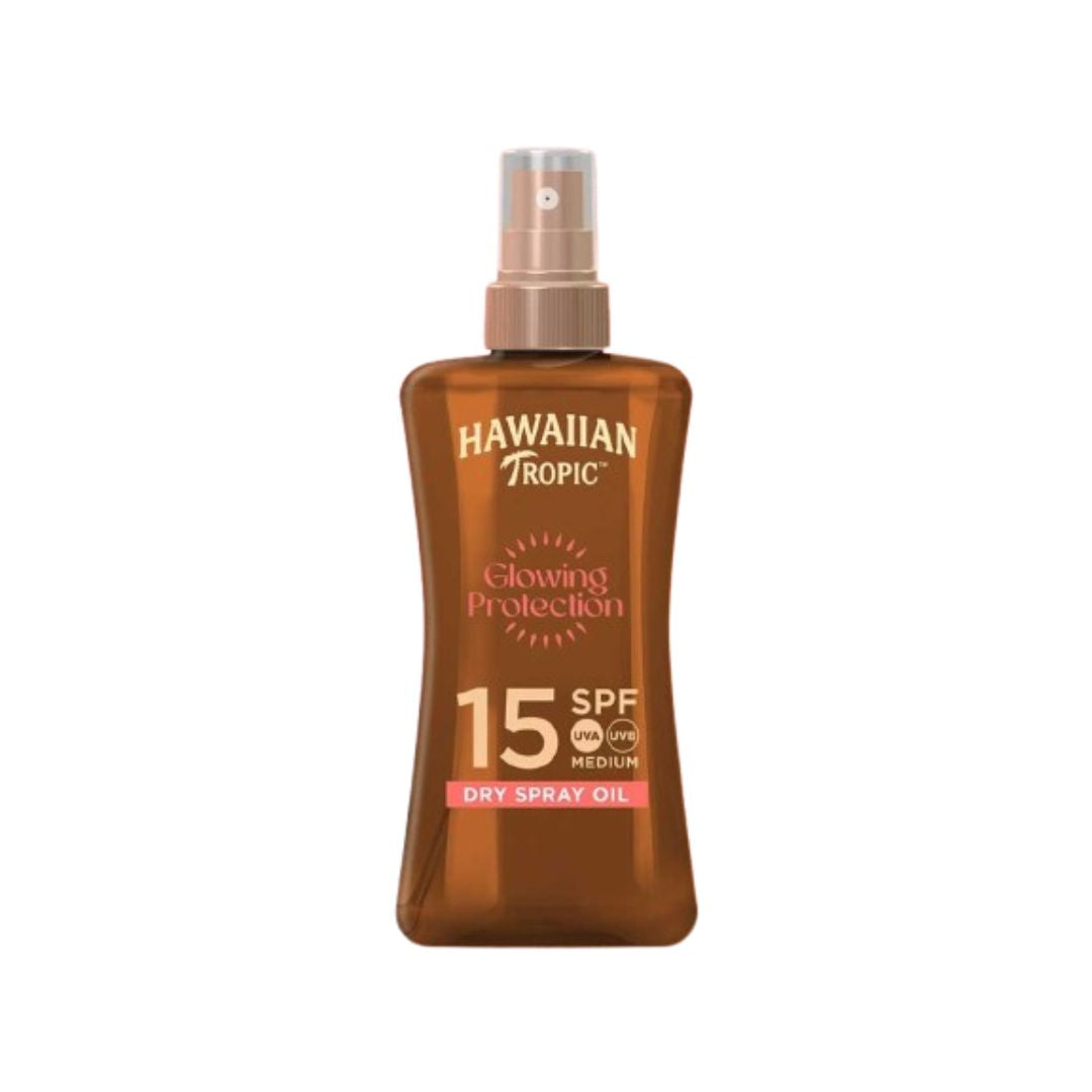 Hawaiian Tropic Glowing Protection Dry Oil Spray SPF15