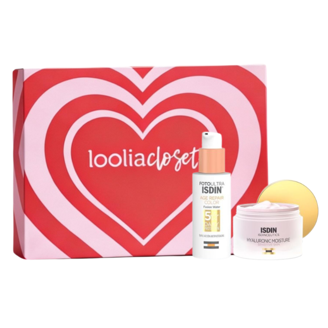 ISDIN Age Repair SPF50 and Hyaluronic Moisture Skincare Bundle