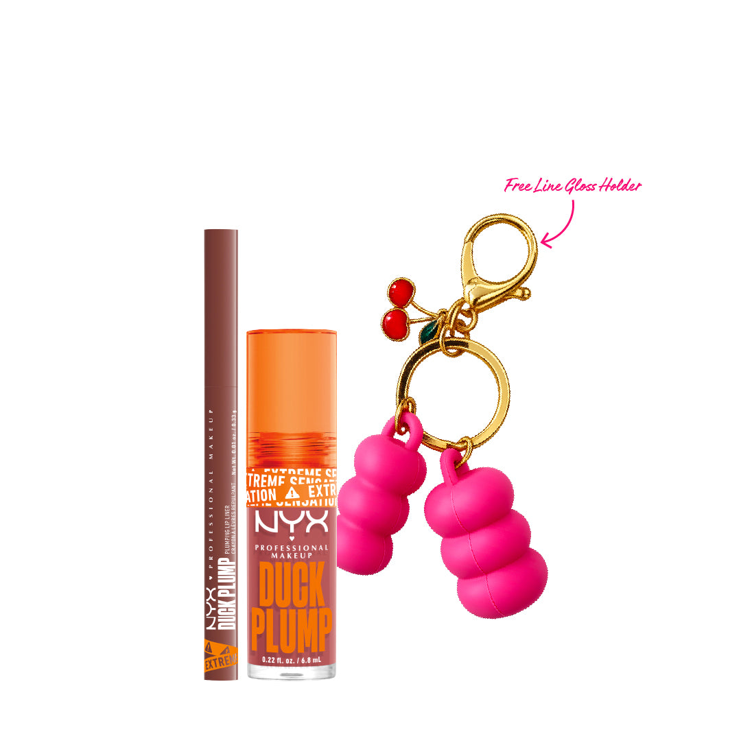 Duck Plump Plumping Lip Liner + Duck Plump Lip Plumping Lacquer + FREE Line Gloss Holder