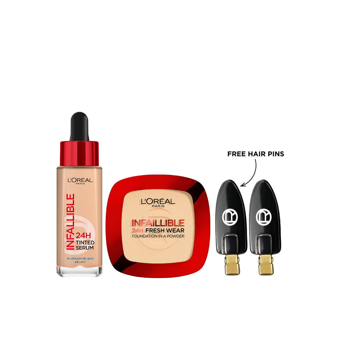 Infallible 24H Tinted Serum + Foundation + FREE Hair Pins At 20% OFF