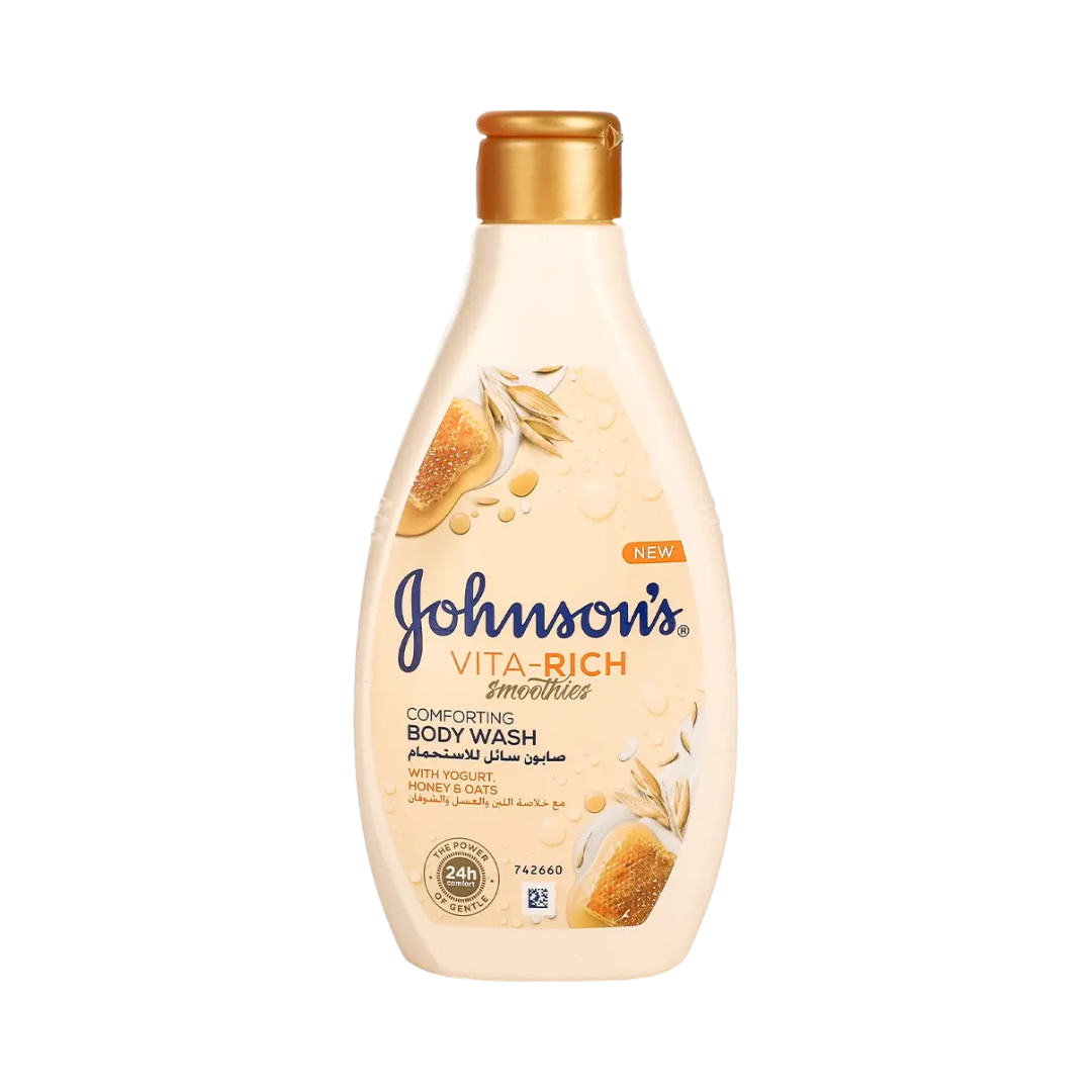 Johnson's Vita-Rich Smoothies Comforting Body Wash with Yogurt, Honey & Oats 400 mL