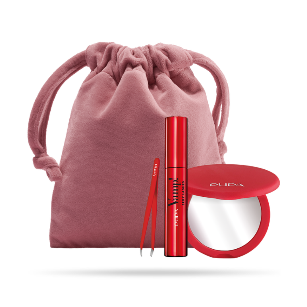 Pupa Milano Kit Vamp! Sexy Lashes, Tweezers & Mirror

