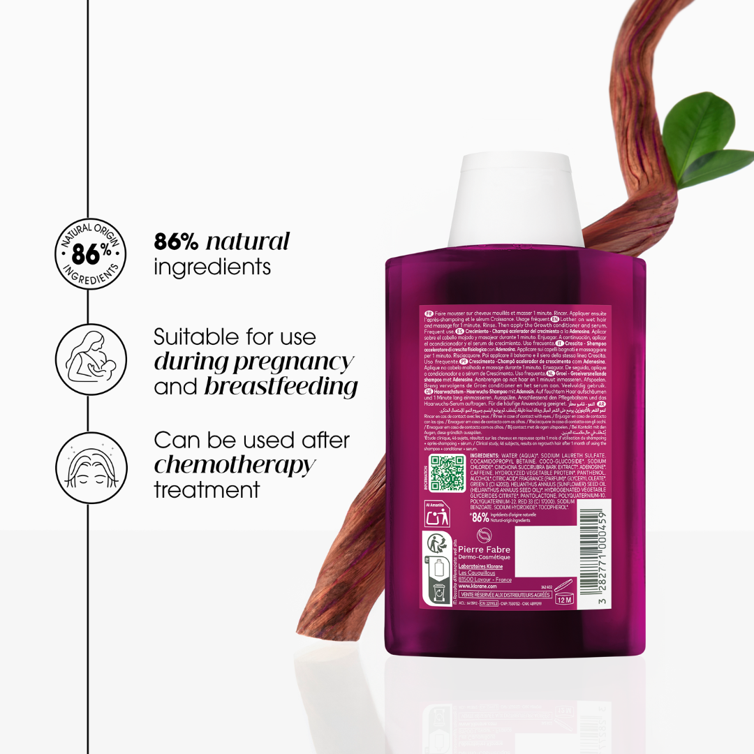 Klorane Quinine Growth Accelerator Shampoo 200ml