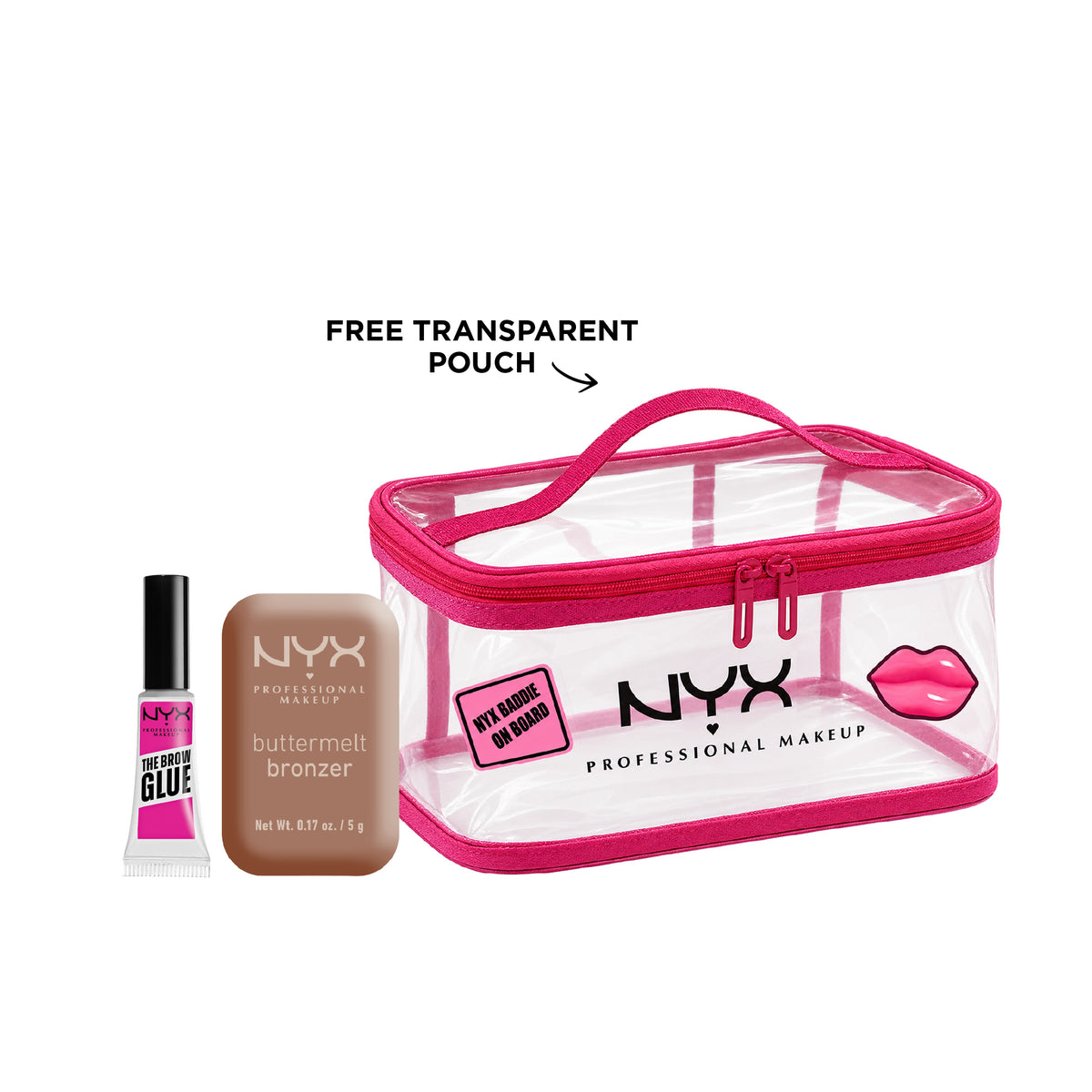 Brow Glue + Buttermelt Bronzer + FREE Transparent Pouch At 25% OFF