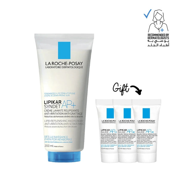 Lipikar Syndet Body Wash + 3x FREE Gel Lipikar Baume 15 ML