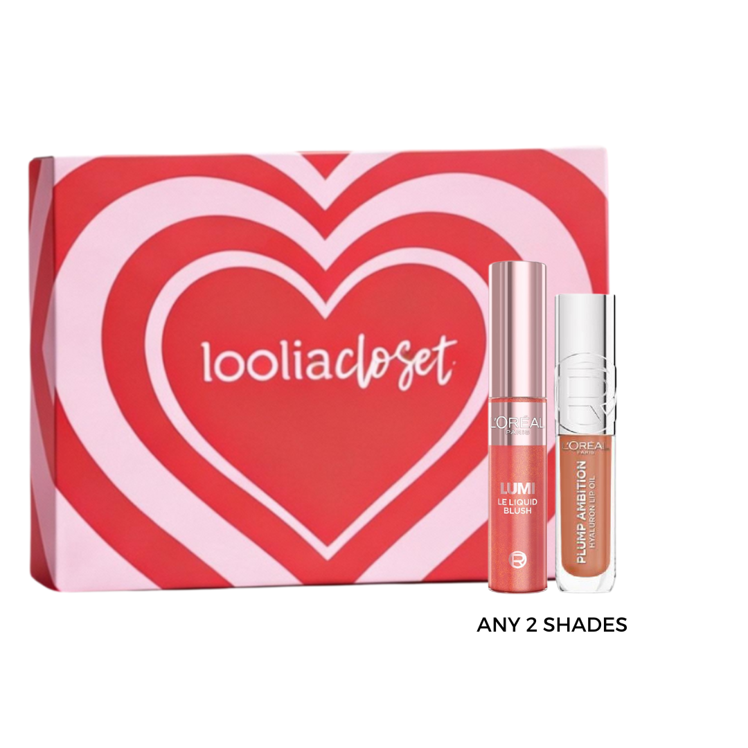 L'Oréal Paris Hyaluron lip oil duo set for plump glossy hydrated lips