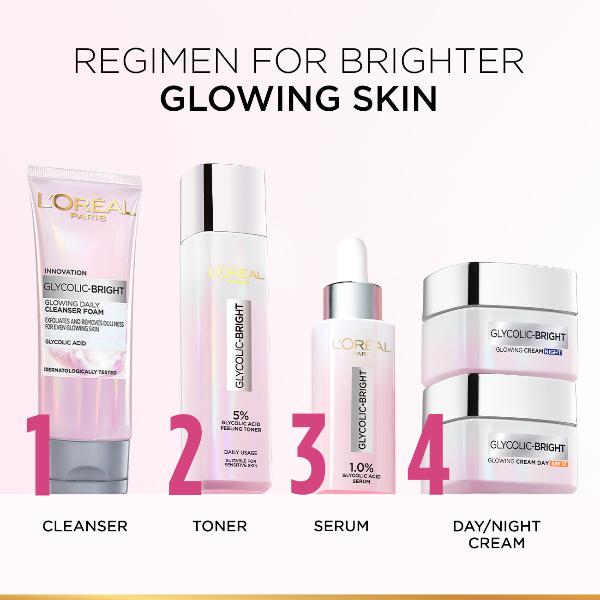L'Oreal Paris - 5% Glycolic Acid Peeling Toner for Instant Glowing Skin