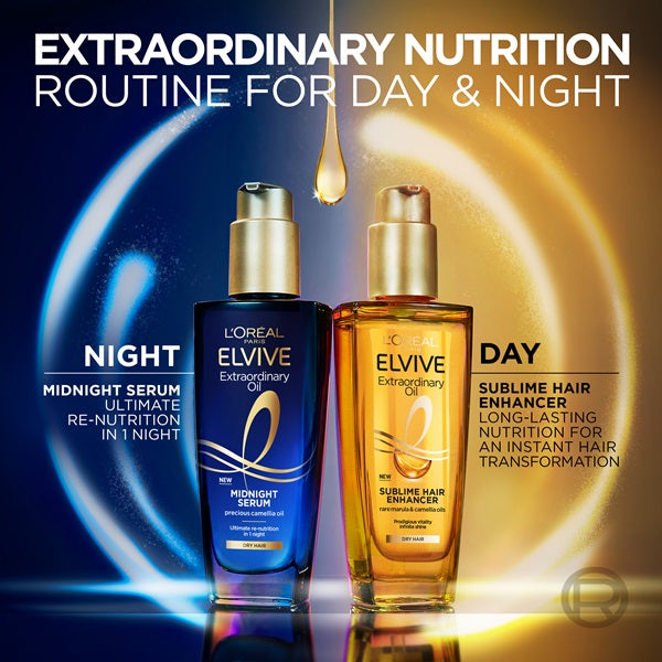 L'Oreal Paris - Elvive Extraordinary Oil Midnight Serum 100ml - For Dry Hair 