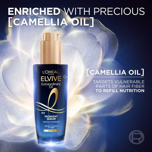 L'Oreal Paris - Elvive Extraordinary Oil Midnight Serum 100ml - For Dry Hair 