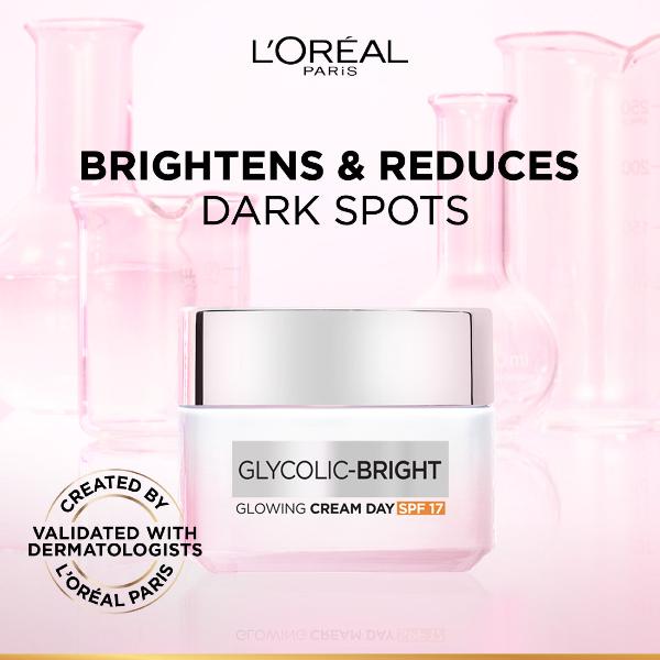 L'Oreal Paris - Glycolic Bright Glowing Day Cream SPF17