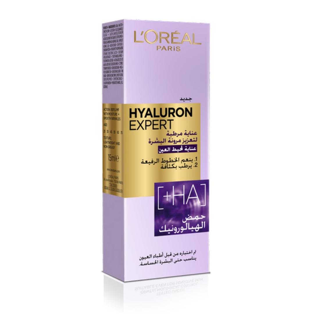 L'Oreal Paris - Hyaluron Expert Moisturiser and Anti-Aging Eye Cream with Hyaluronic Acid
