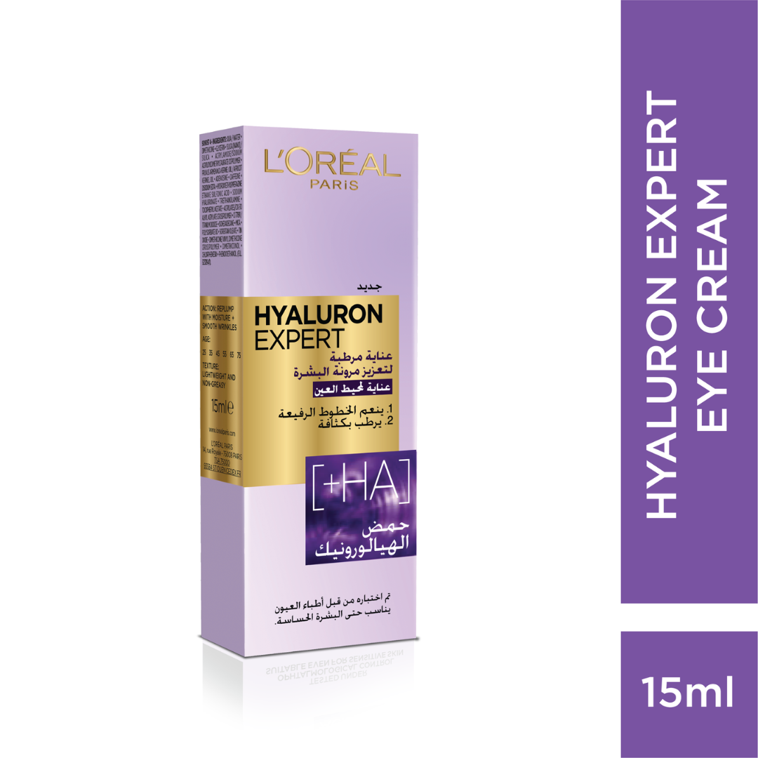 L'Oreal Paris - Hyaluron Expert Moisturiser and Anti-Aging Eye Cream with Hyaluronic Acid