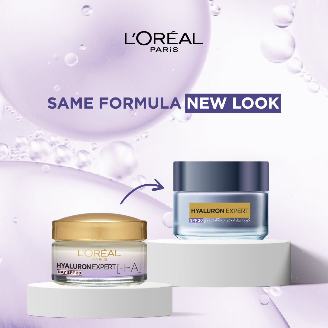 L'Oreal Paris - Hyaluron Expert Moisturiser and Plumping Anti-Aging Day Cream with Hyaluronic Acid