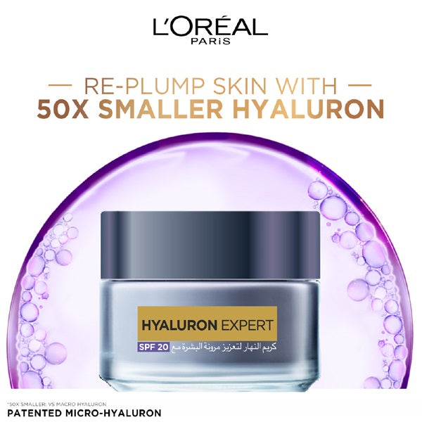 L'Oreal Paris - Hyaluron Expert Moisturiser and Plumping Anti-Aging Day Cream with Hyaluronic Acid