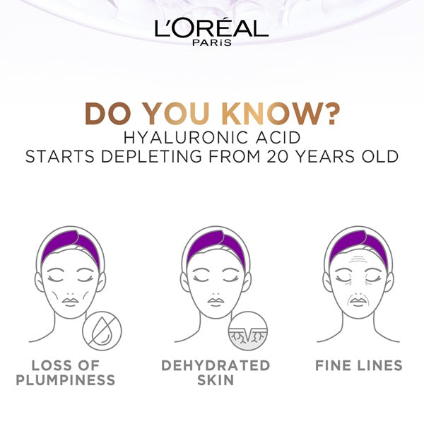 L'Oreal Paris - Hyaluron Expert Moisturiser and Plumping Anti-Aging Night Cream with Hyaluronic Acid
