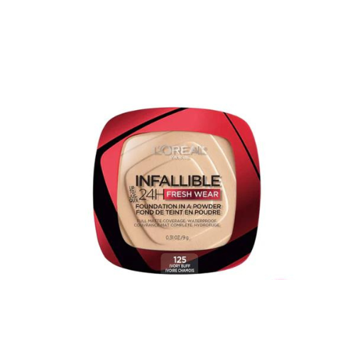 L'Oreal Paris - Infaillible Up to 24H Fresh Wear Foundation in a Powder- Waterproof, Heatproof, Sweatproof
