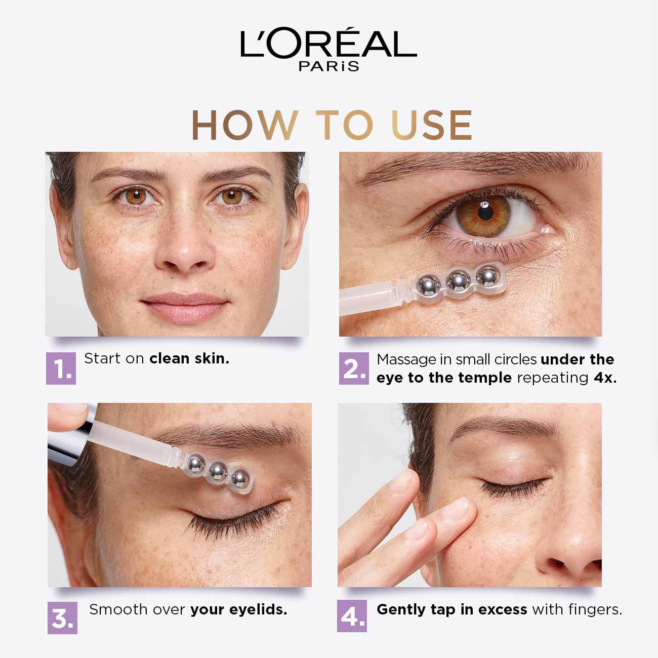 L'Oreal Paris - L’Oréal Paris Hyaluron Expert Eye Serum with 2.5% Hyaluronic Acid & Caffeine