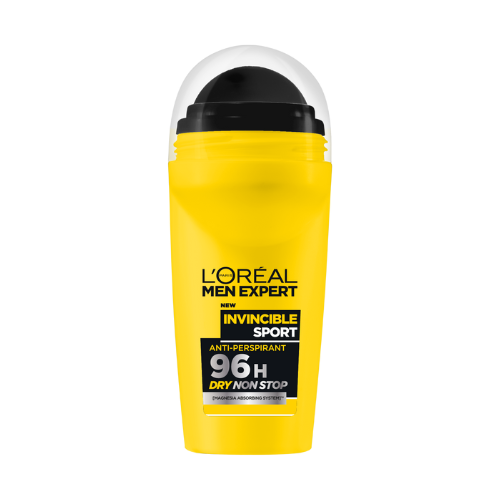 L'Oreal Paris - Men Expert- Invincible Sport Absorbing Anti Perspirant 96H Deodorant Roll-On