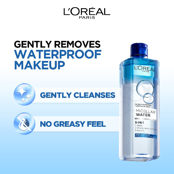 3-in-1 Deep Cleansing Micellar Water for long wear makeup remover - Benefits