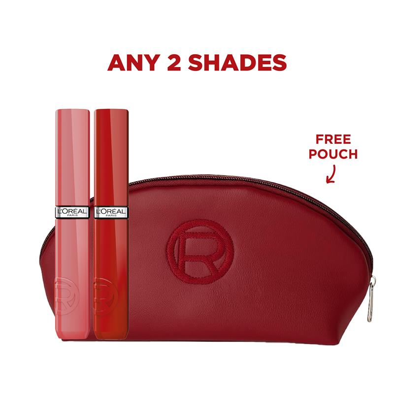 2x Infallible Matte Resistance Liquid Lipstick + FREE Pouch At 20% OFF