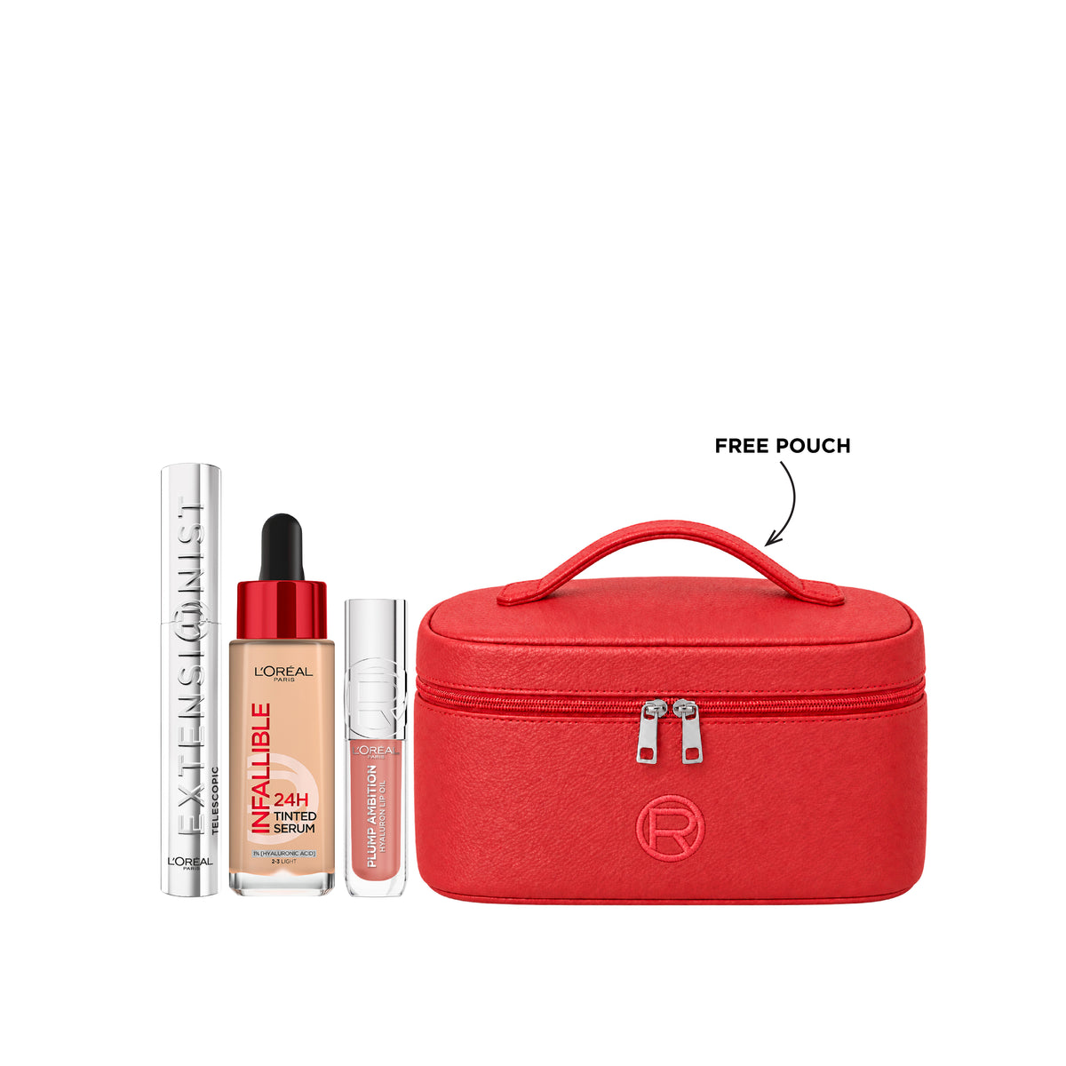 Extensionist Mascara  + Tinted Serum + Plump Ambition Hyaluron Lip Oil + FREE Le Defile Pouch At 25% OFF