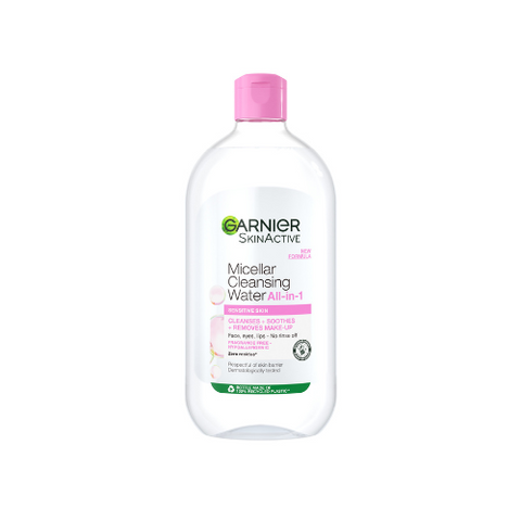Micellar Water Facial Cleanser and Makeup Remover Pink for Sensitive Skin (3 sizes)