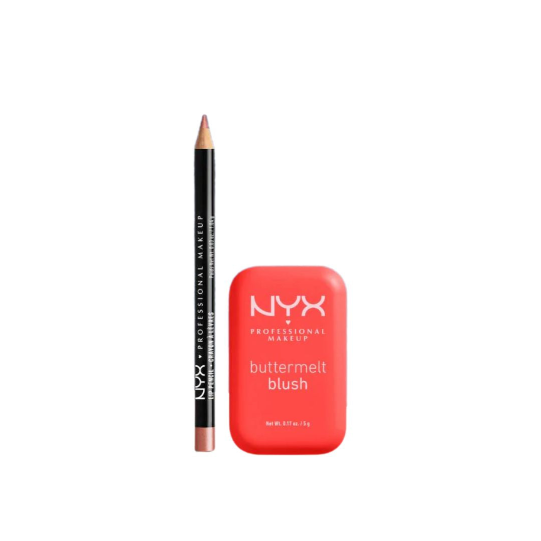 Buttermelt Powder Blush + Slim Lip Liner Pencil At 10% OFF