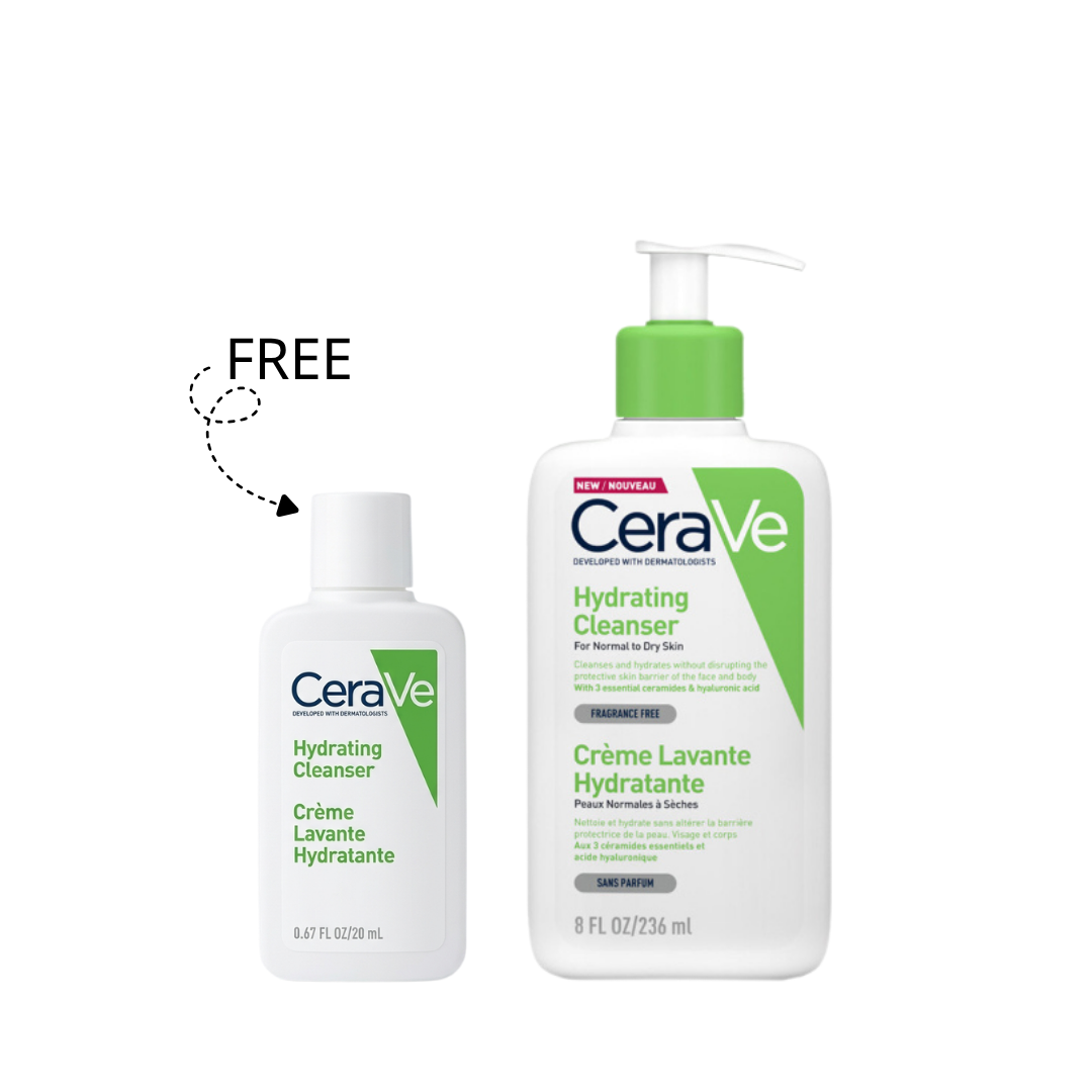 CeraVe Hydrating Cleanser Bundle for Normal to Dry Skin