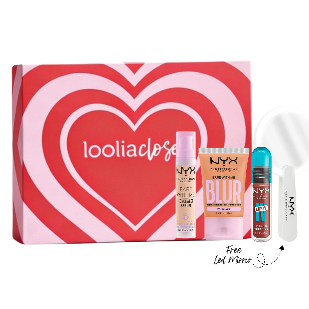 Lip IV Hydrating Gloss Stain + Bare With Me Concealer + Bare with Me Blur Tint Foundation + FREE Led Mirror + FREE Ramadan Gift Box