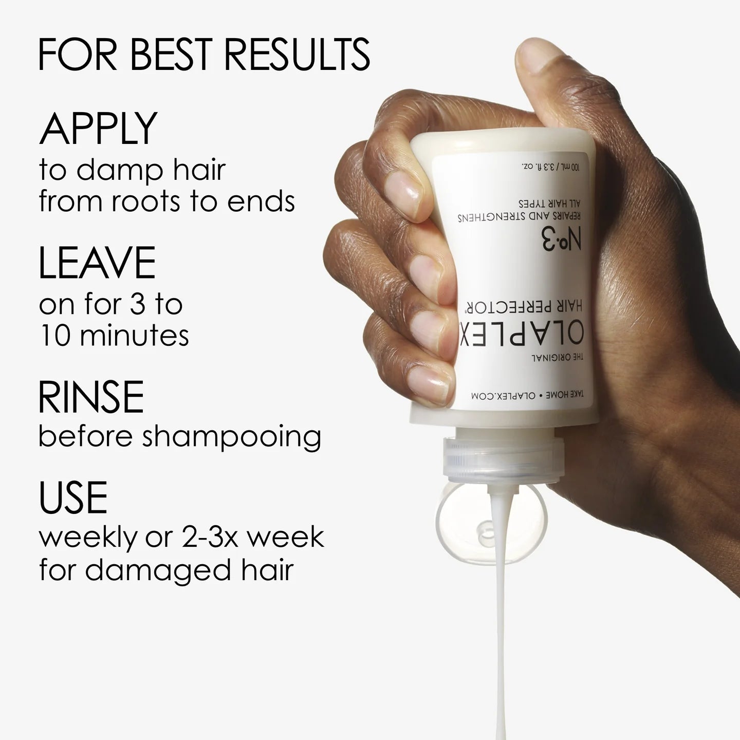 Olaplex Nº.3 Hair Perfector 100 ML How to Apply