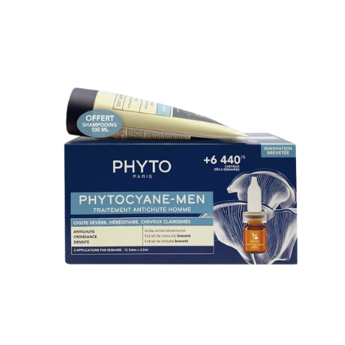 Phyto Coffret Men Phytocyane Progressive + 100ml Men Shampoo as a Gift