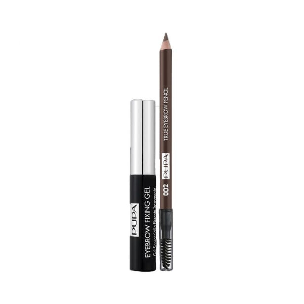 Pupa Kit True Eyebrow + Eyebrow Fixing Gel