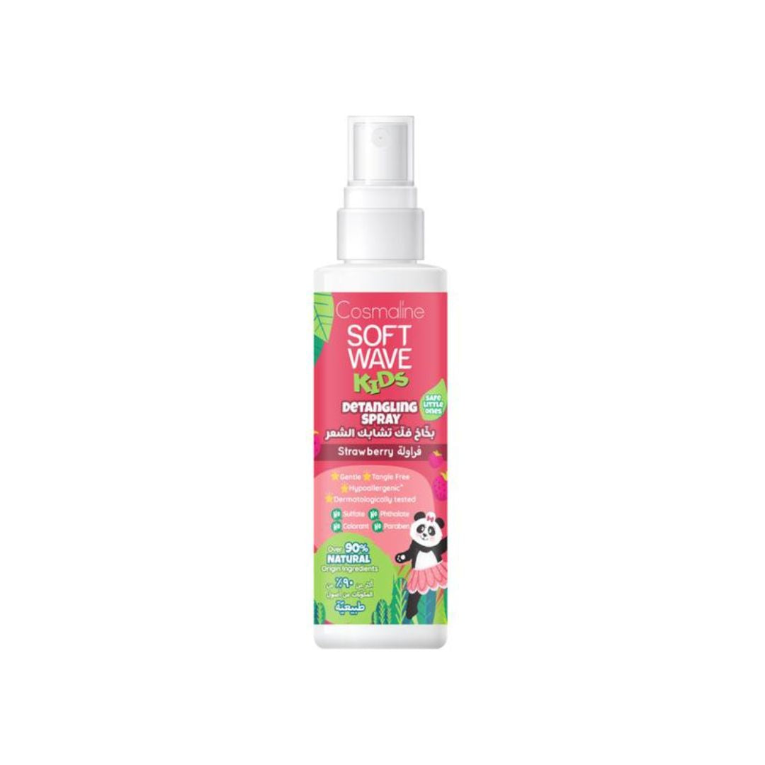 Soft Wave Kids Detangling Spray Strawberry & 6 Natural Herbal Extracts