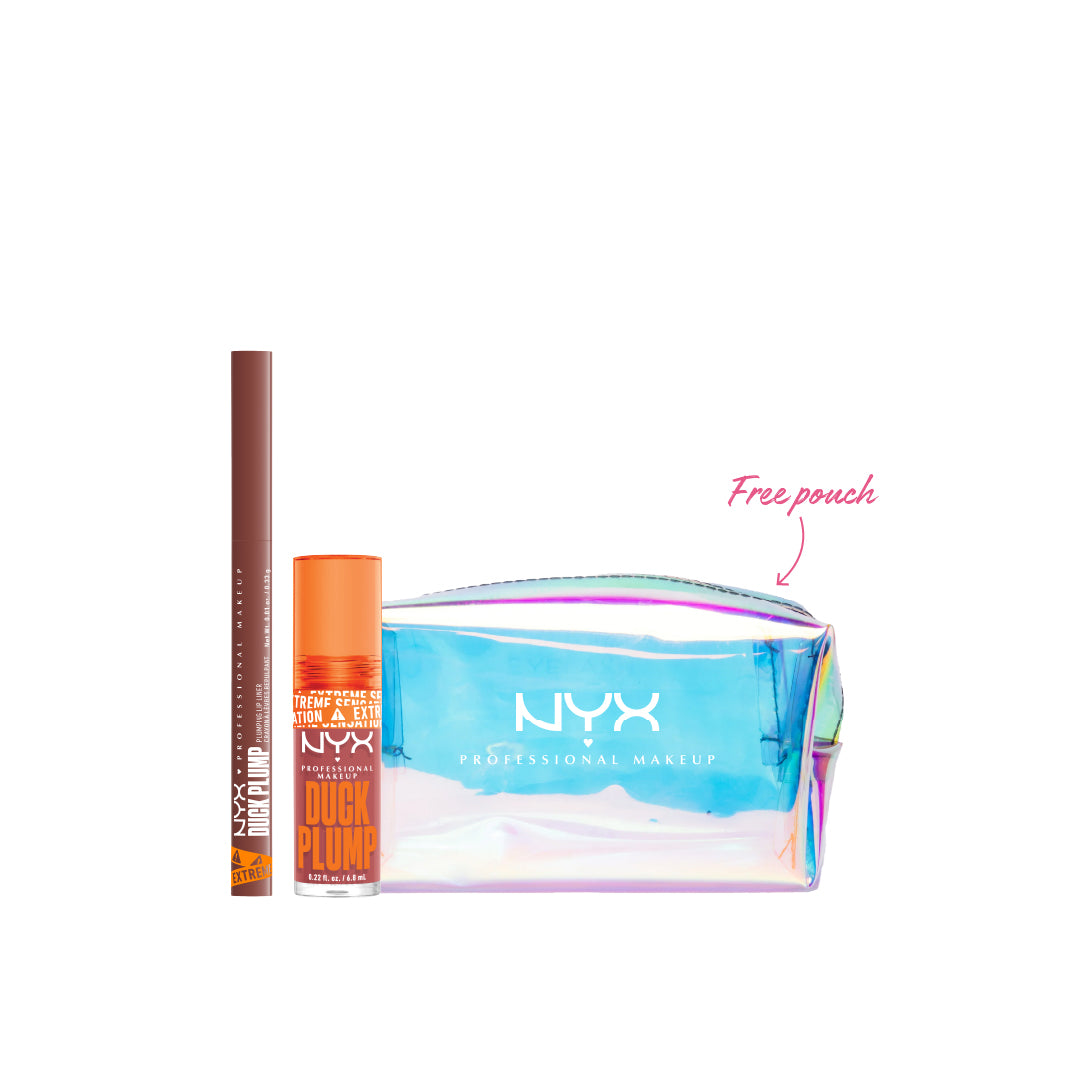 Duck Plump Plumping Lip Liner + Lip Gloss + FREE Pouch
