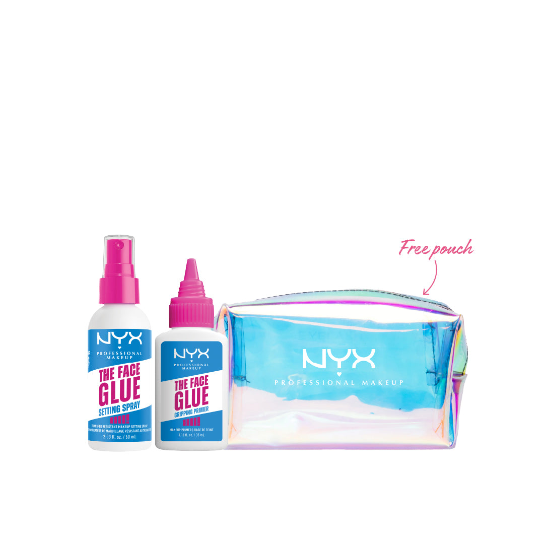 The Face Glue Setting Spray + Primer + FREE Pouch