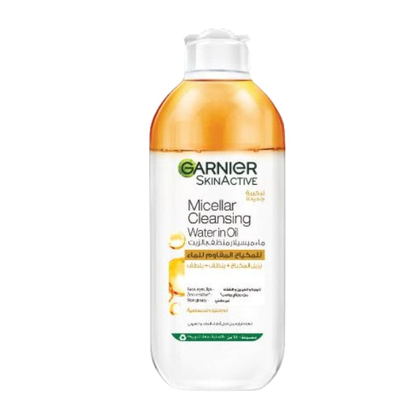 Garnier - Micellar Water Oil-Infused Facial Cleanser and Waterproof Makeup Remover- 400 ML