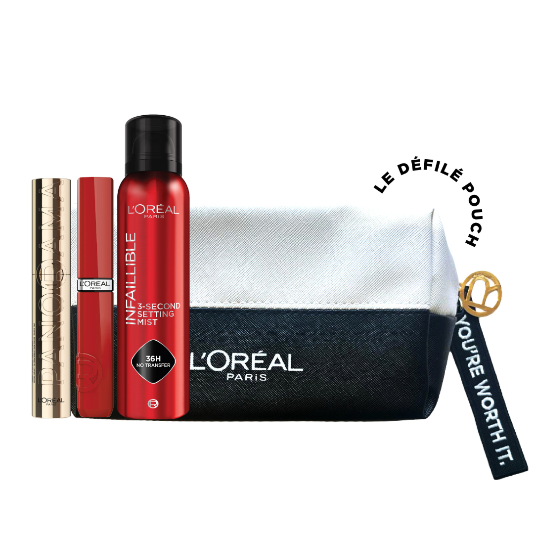 Panorama + Setting Spray + Laque Resistance + FREE Pouch
