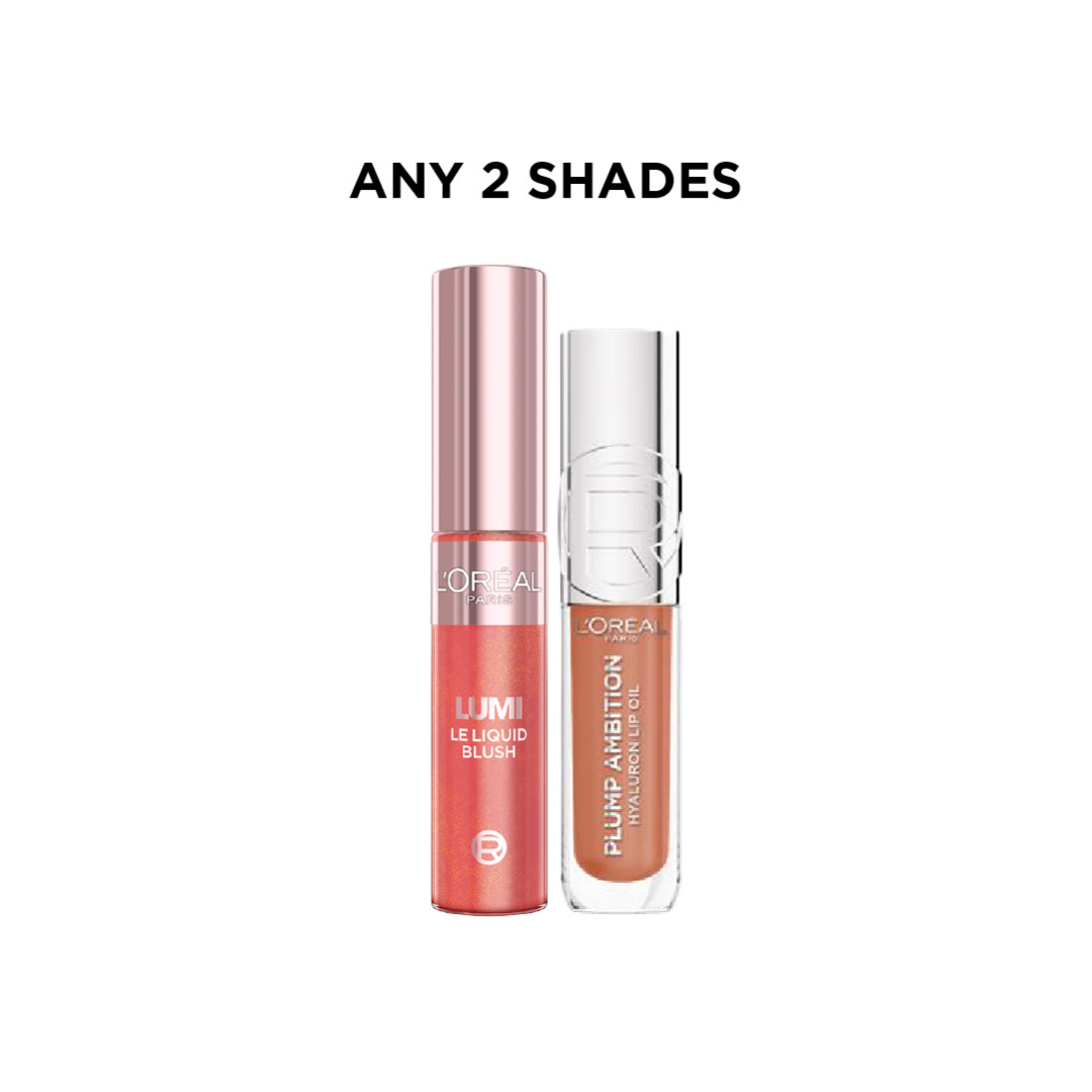Plump Ambition Lip Oil + Lumi Le Liquid Blush At 25% OFF