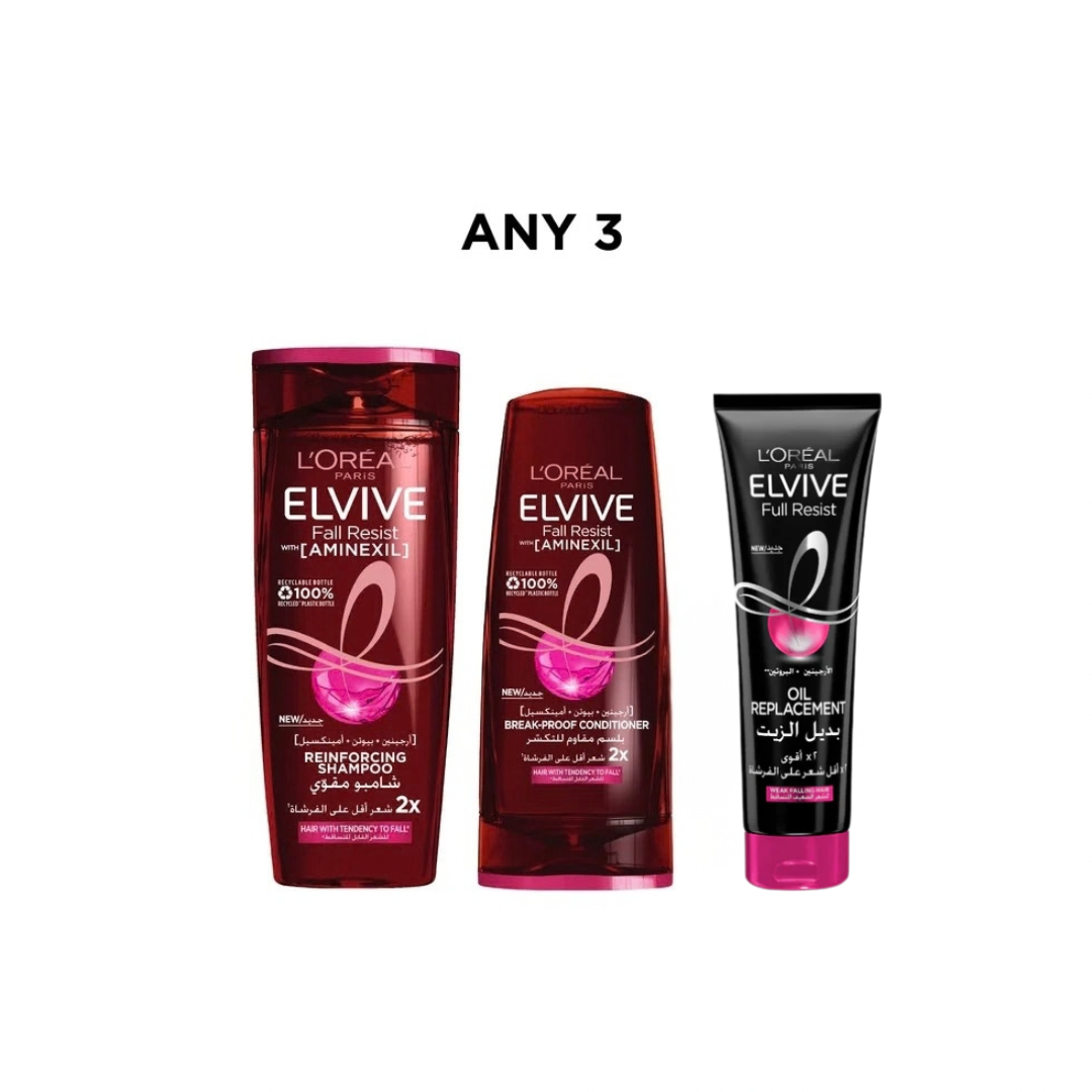 Any Elvive Shampoo + Any Conditioner + Any Oil Replacement At 35% OFF