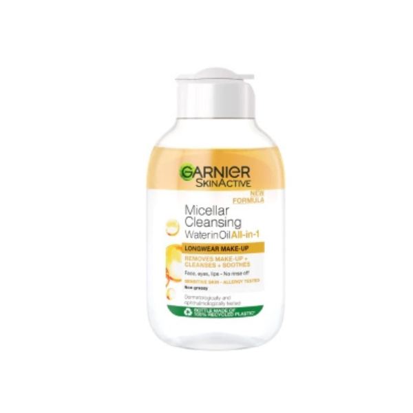 Garnier - Micellar Water Oil-Infused Facial Cleanser and Waterproof Makeup Remover - 100 ML