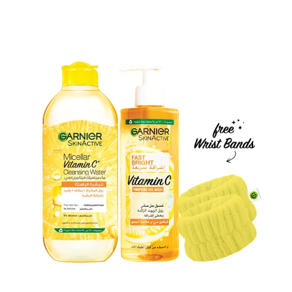 Fast Bright Vitamin C Gel Wash 400 ML + Micellar Water 400 ML At 15% OFF